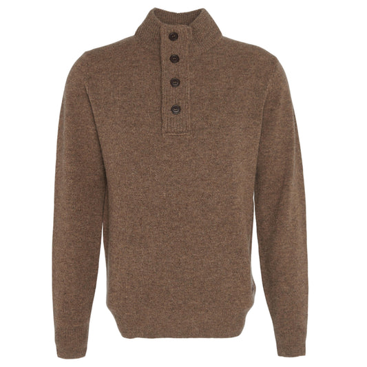 Essential Elbow Patch Jumper (Dark Stone)