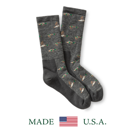 Mallard Merino Wool Sporting Sock (Heather Grey)
