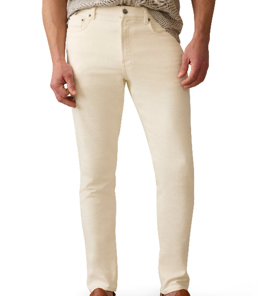 Stretch Terry 5-Pocket Pant (Egret)