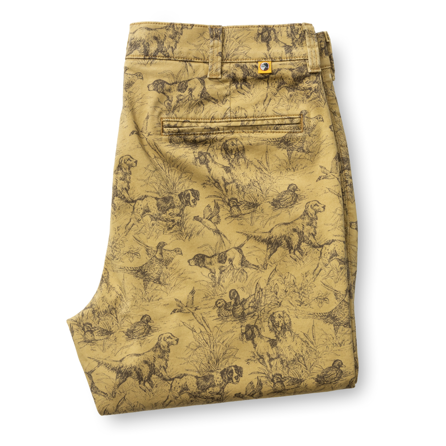 Classic Fit Gold School Chino (Wheatfield Print)