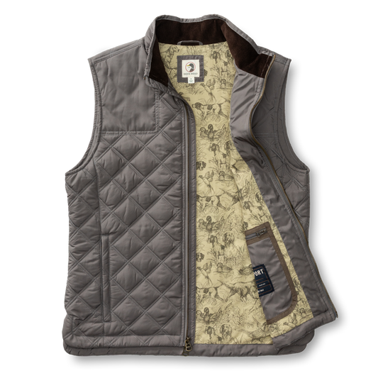 Fremont Sport Performance Quilted Vest (Fossil Gray)