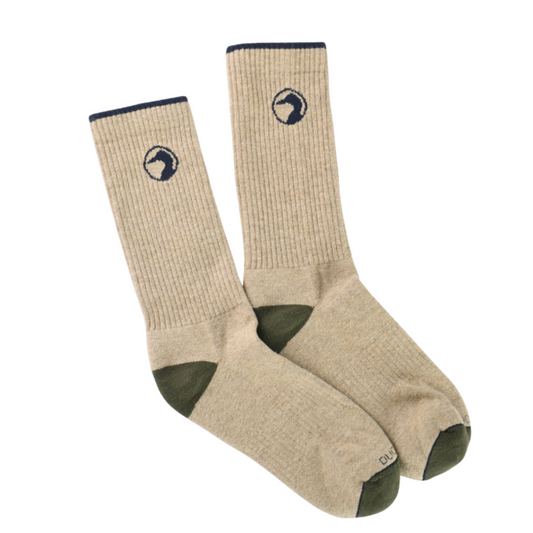 Duck Head Logo Socks (Stone)