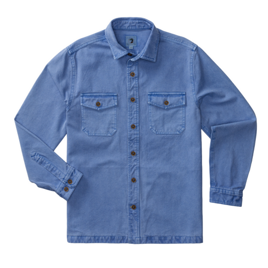 Garment Dyed Duck Canvas Jacket (Cornflower Blue)