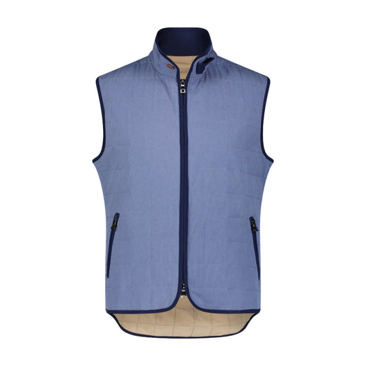 Luchiano Visconti Vest (Indigo w Navy Trim)